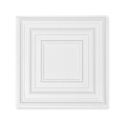 Paquet de 12 tuiles de plafond en PVC 24 x 24 po