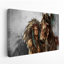 «Native American Woman and Horse», reproduction d'art sur toile-782568369
