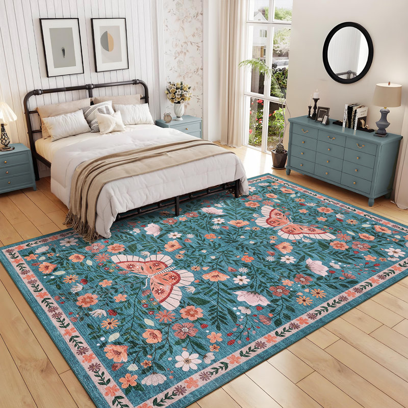 Tapis lavable à la machine Farmhouse, Rectangle 5 pi x 7 pi
