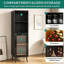 Wine Bottle & Glass Rack Black-74601136