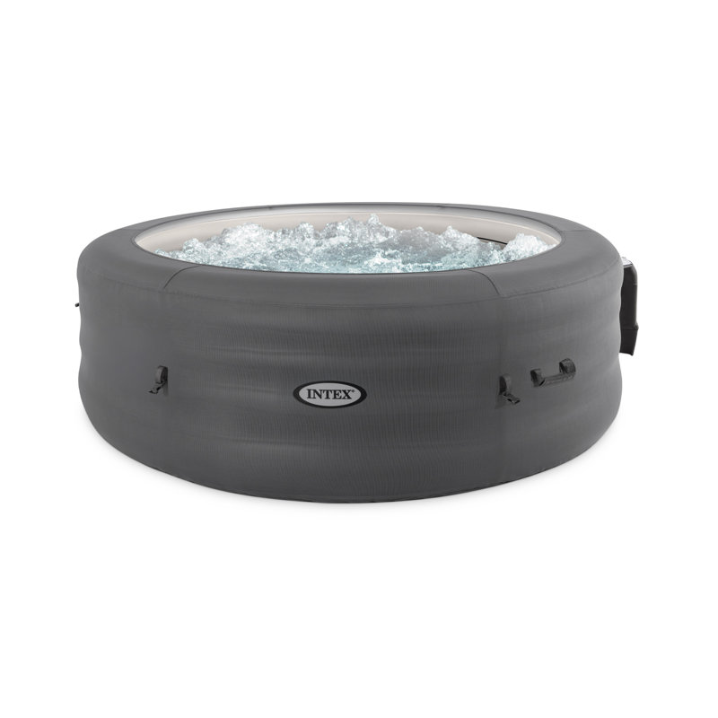 Intex SimpleSpa Bubble Massage 6 Person Inflatable Hot Tub with Energy Cover