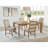 Brown 5-Piece Rectangular Dining Set-96849607-96849606-96849603-96849605