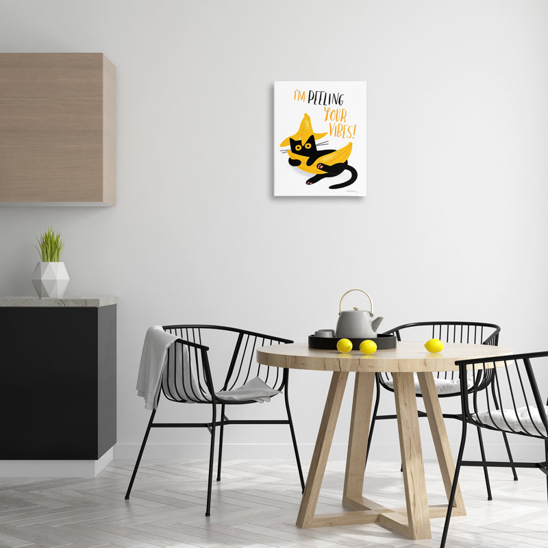 «Peeling Your Vibes Cat» par Leeza Hernandez, H 20 po x l 16 po