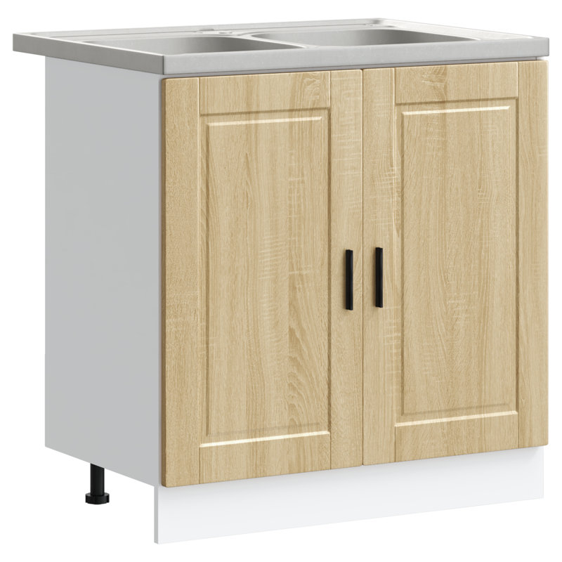 Porto Sink Base Cabinet Porto, Sonoma Oak