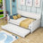 Twin Size Wood Daybed with Trundle-1842553648