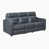 Faux Leather Navy Curved Track Arms est en rupture de stock