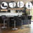 Elna Stylish Adjustable PU Leather Swivel Bar Stool Counter Height Bar Chairs with Large  Base-548760824