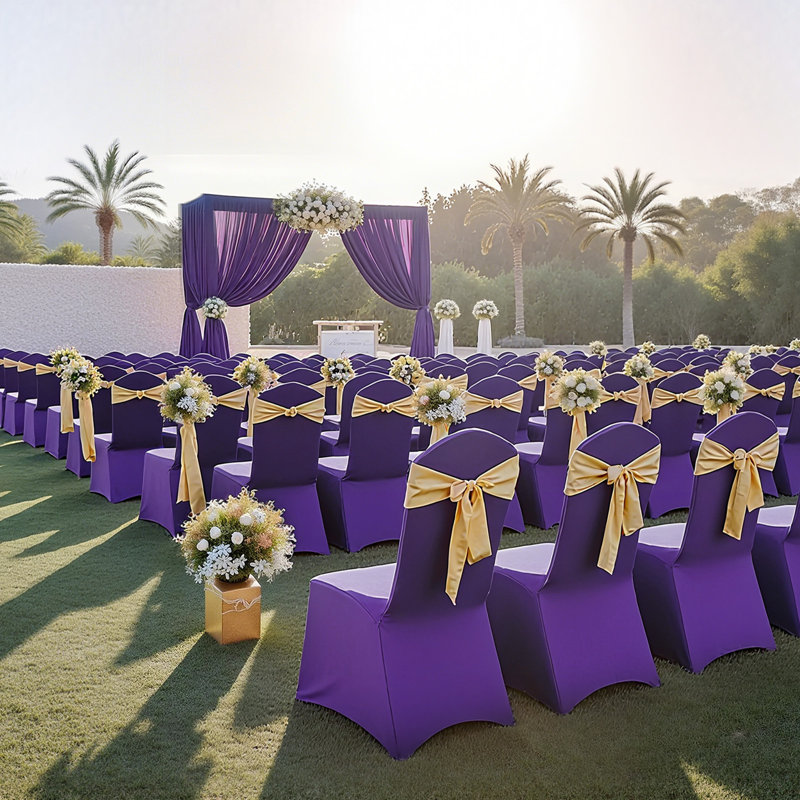 Outdoor Patio Chair Cover, Purple