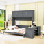 Grand lit escamotable mural avec bureau, armoires de rangement et tablettes-1004277195