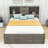 Cergio King Size 8 Drawer Wood Platform Storage Bed-1574295117