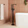 Drea Floor Mounted Tub Filler with Built-In Diverter