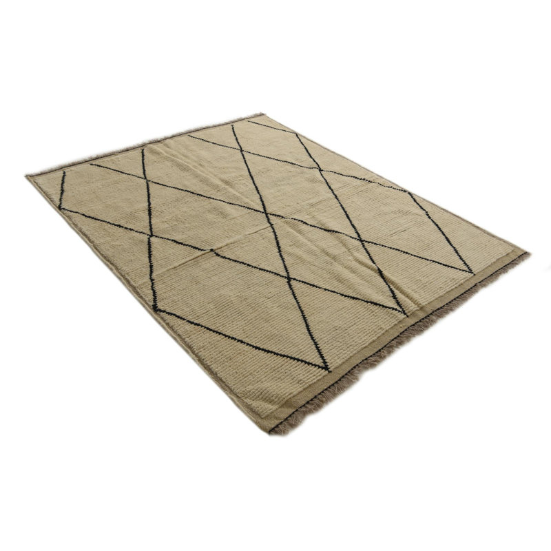 6 Ft Rectangle Pinson Ivory Rug