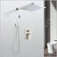 Système de douche de pluie mural de 12 pouces-125774776