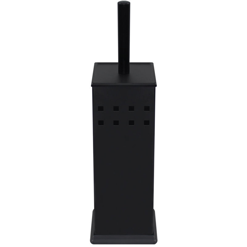 Porte-brosse de toilette en plastique Minoky, Noir mat