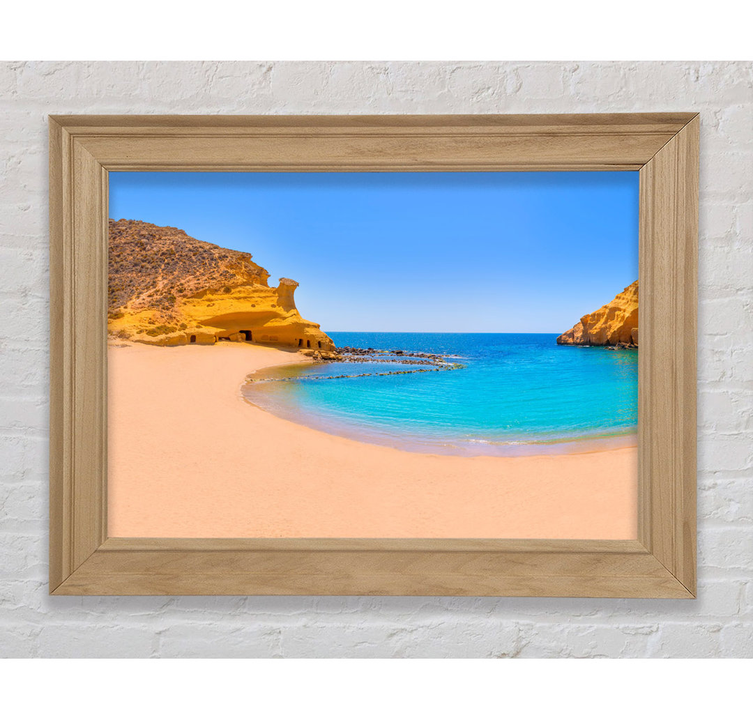 Beach Cove Blue Seas - Einzelner Bilderrahmen Kunstdrucke