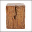 Table d'appoint Amira d'extérieur et d'intérieur en forme de souche MGO, durable et élégante pour divers environnements