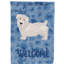 Caniche en polyester à 2 côtés 40 x 28 po standard welcome drapeau maison-957493146