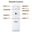 Ventilateur de plafond Socher 20'' style bohème bohème en rotin avec cage, ensemble d'éclairage et télécommande