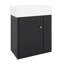 Meuble-lavabo flottant 21,6 po avec lavabo, rangement ouvert à droite-583832898