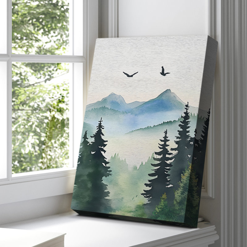 Toile tendue avec châssis paysage LV - prêt à être accroché, H 18 po x l 12 po