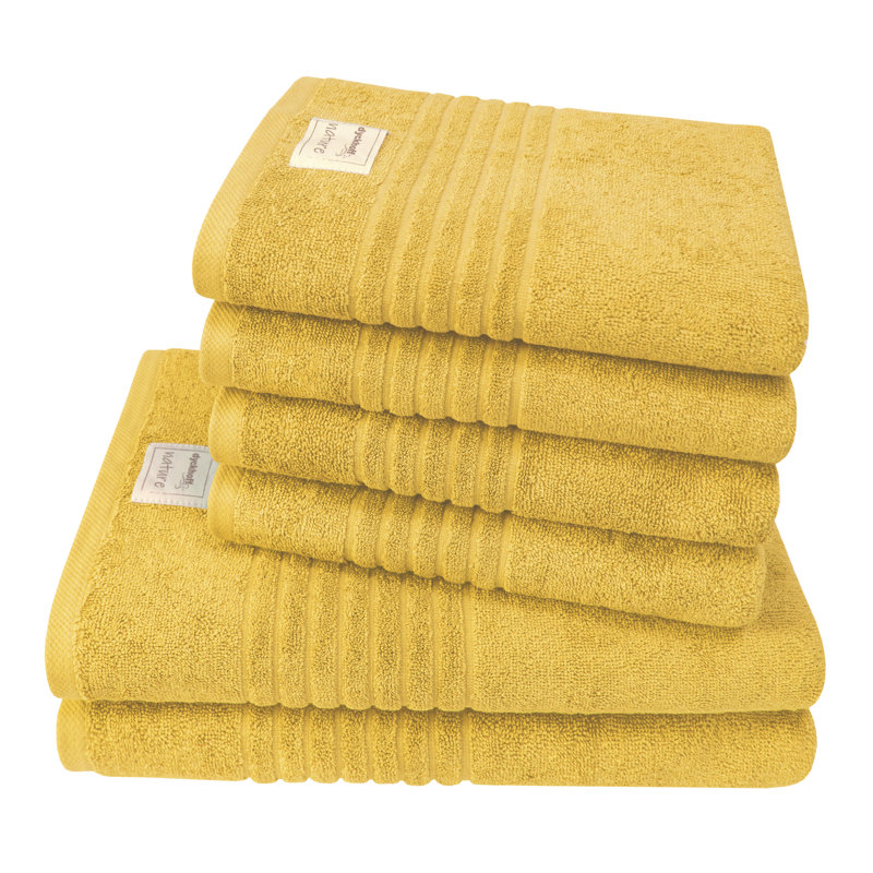 6-tlg. Handtuch Komplettset Dyckhoff Nature BIO, Amber