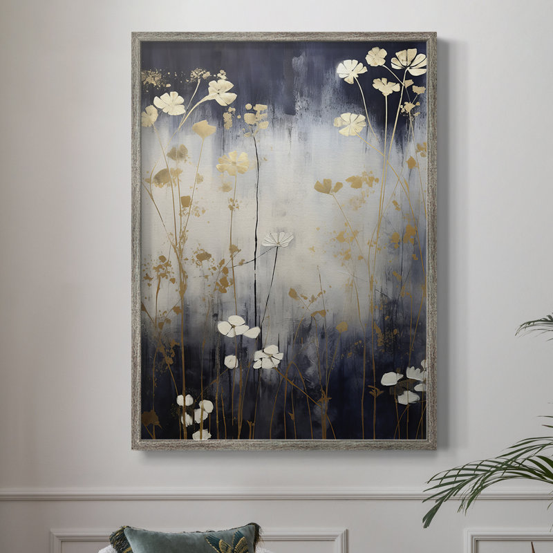 FLORAL Series CCCXCI Framed Print - Solid Wood, 21" H x 17" W