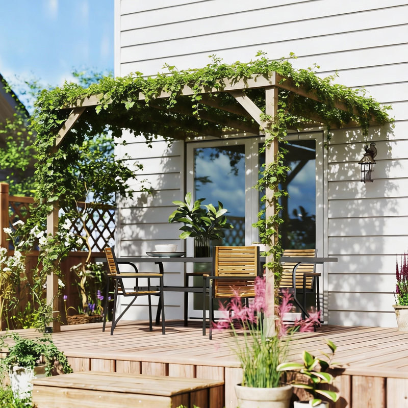 Pergola, 215cm H x 240cm W x 240cm D