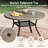 4-Person Aluminum Round Patio Dining Table-114986184-107190703