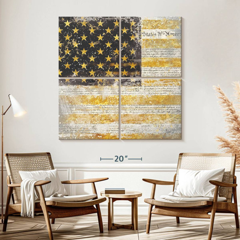 Borges Americana Flag, 57" H x 57" W