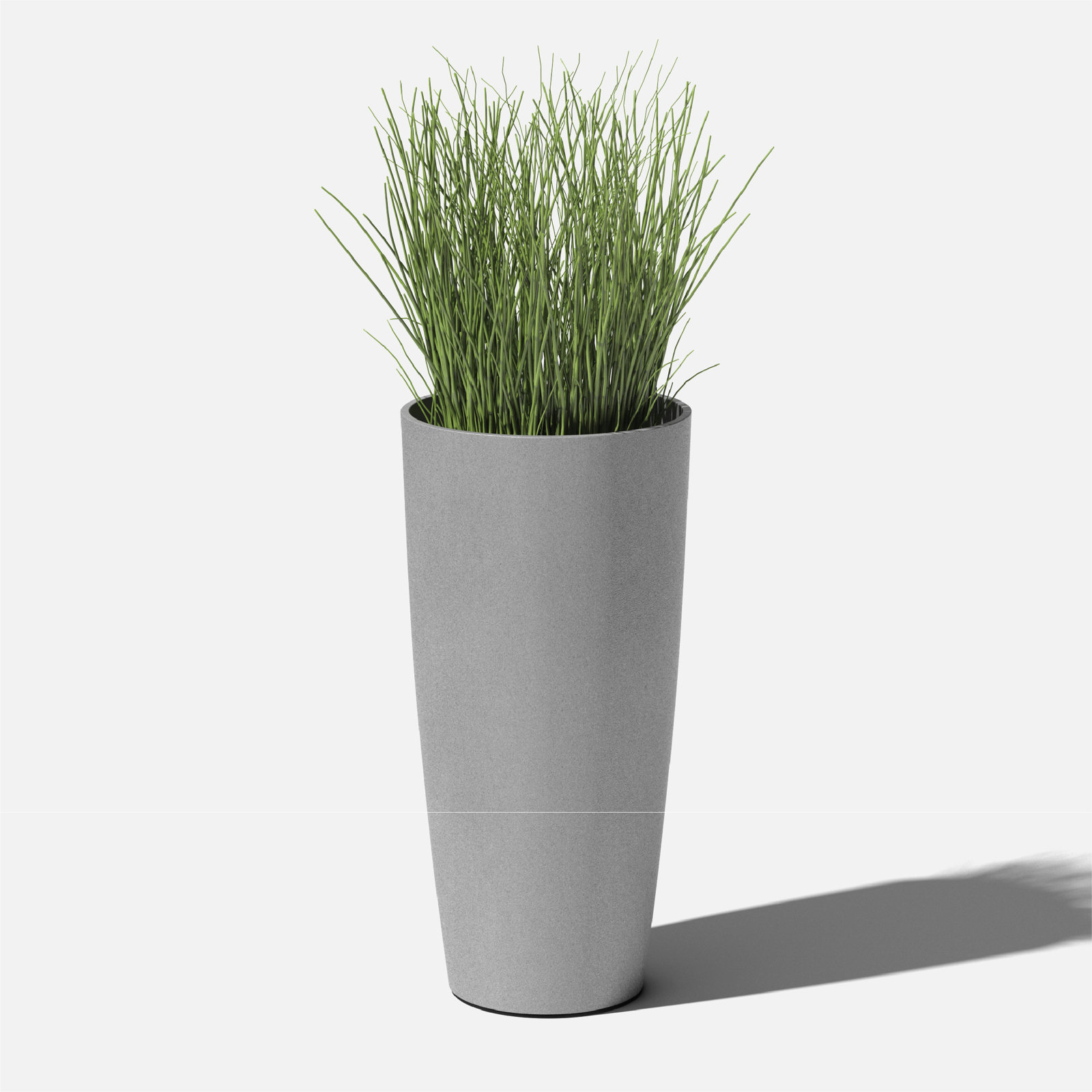 14" Pot Planter, Gray, 1