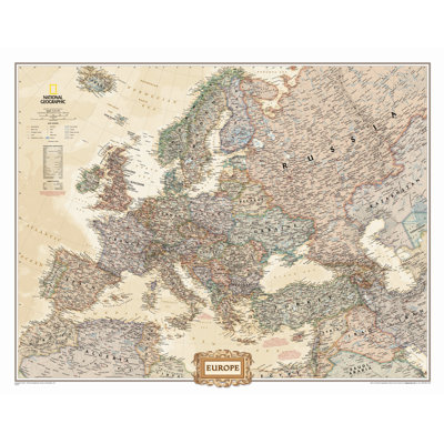 Carte murale Europe Classic