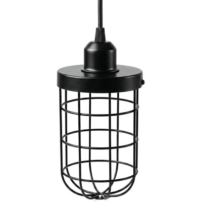 1 - Light Black Caged Pendant