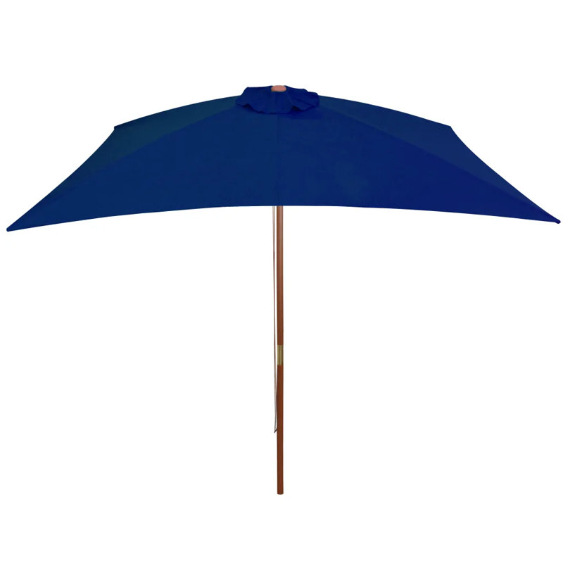 Clintwood 200cm X 300cm Rectangular Market Parasol, Blue