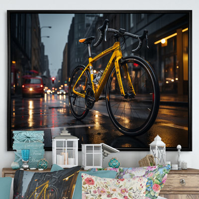 Vélo, ville, vélo, transport, art mural, salon