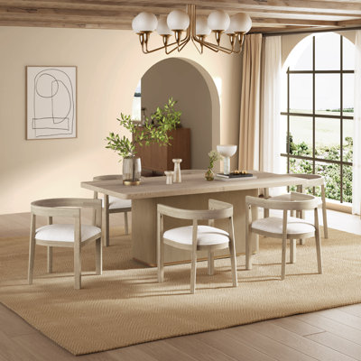 Imala 7-Piece Mid-Century Modern Dining Set