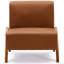 Chaise d'appoint rembourrée avec pieds en bois-946729181