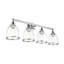 4 Light Polished Chrome Large Vanity Sconce With Mouth Blown Clear Glass-1877100359-1877100358