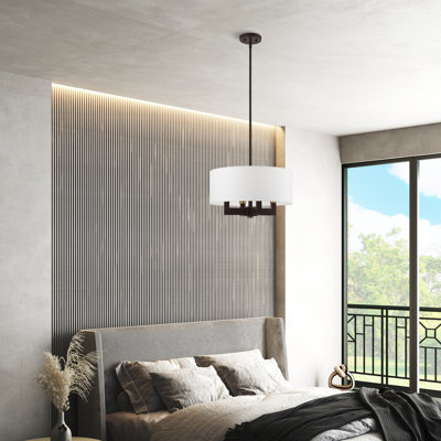 Litzy 4 - Light Dimmable Drum Chandelier