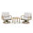 Vershonda 2 - Person Patio Conversation Set with Cushions