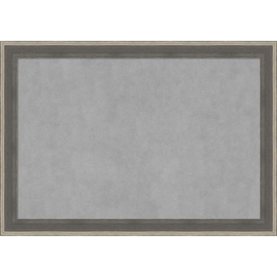 Cottage Grey Silver Framed Magnetic Board - Magnet Board, Organization Board