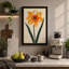 Daffodil Study Botanical - Wrapped Canvas-260314646-260314642