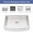 33 Farmhouse Sink Workstation - 33*21*9 Inch Kitchen Sink Stainless Steel 16 Gauge Apron Front Kitchen Sink
