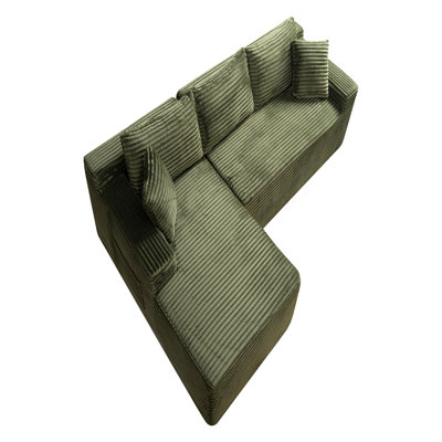 Compression Sectional Sofa (Green)