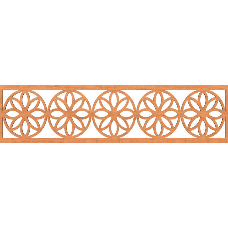 Moulure Blume, Cerisier, H 12 po x l 47 po x P 0,25 po