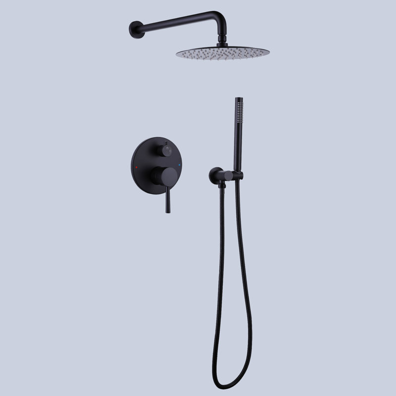 All-In-One Kit with Rough in-Valve, Matte Black