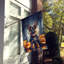 Drapeau de chiot Halloween House-113107302