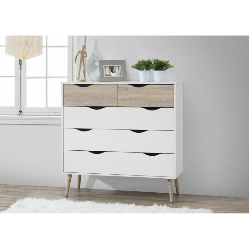 99 cm W Chest of 5 Drawers