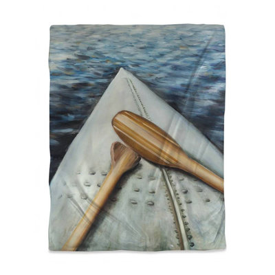 Canoe Adventure Marine Duvet Cover | Bedroom Hobbies Decor