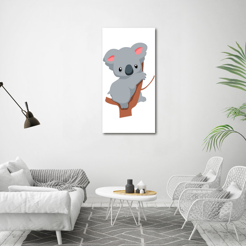Panda On The Tree - Wrapped Canvas Print