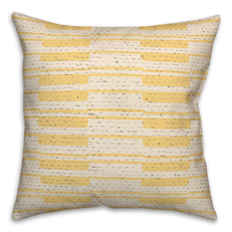 Geometric Reversible Throw Pillow, 18" x 18"